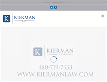 Tablet Screenshot of kiermanlaw.com